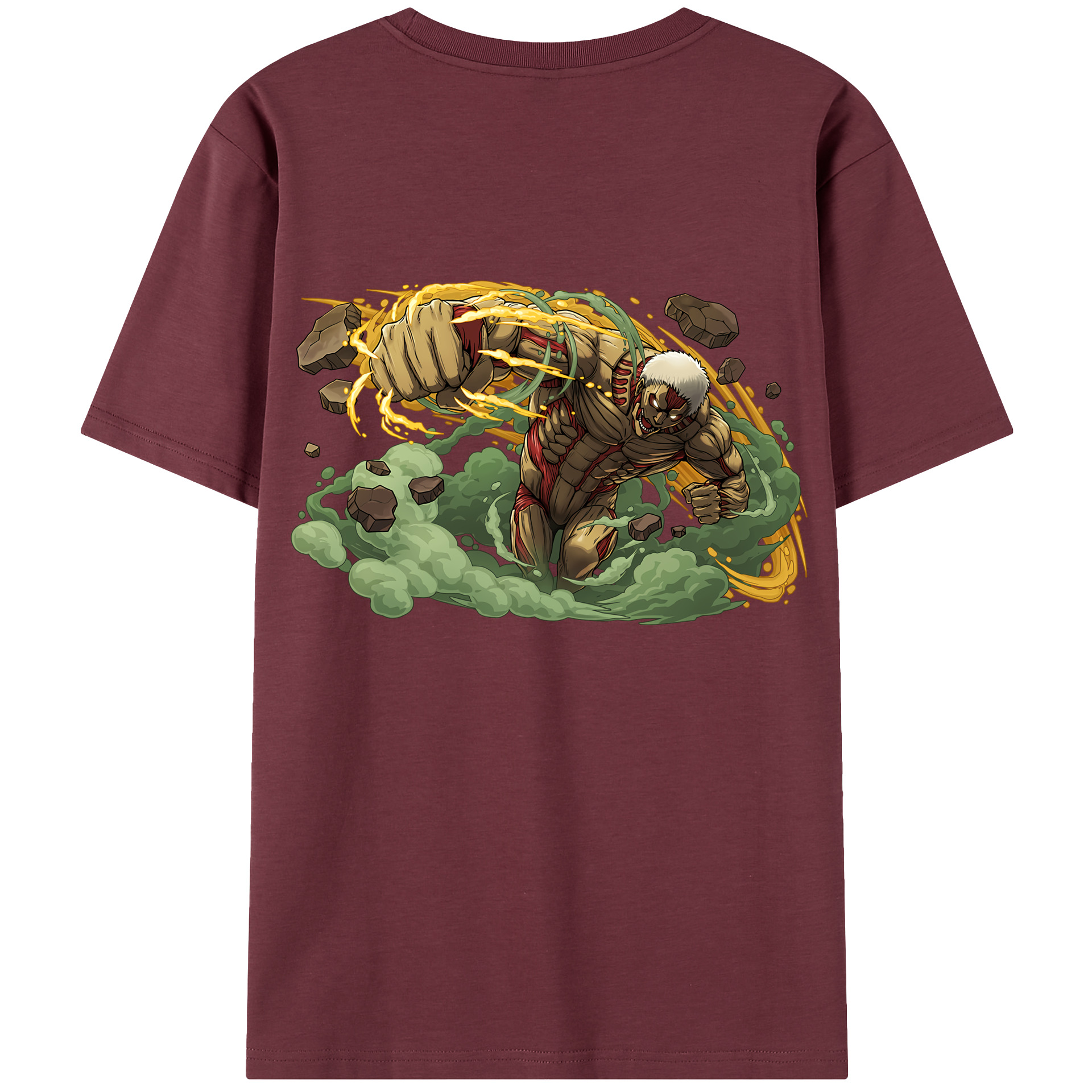 （画像用） 進撃の巨人 Attack on Titan 綿100％半袖Tシャツ（背面プリント）